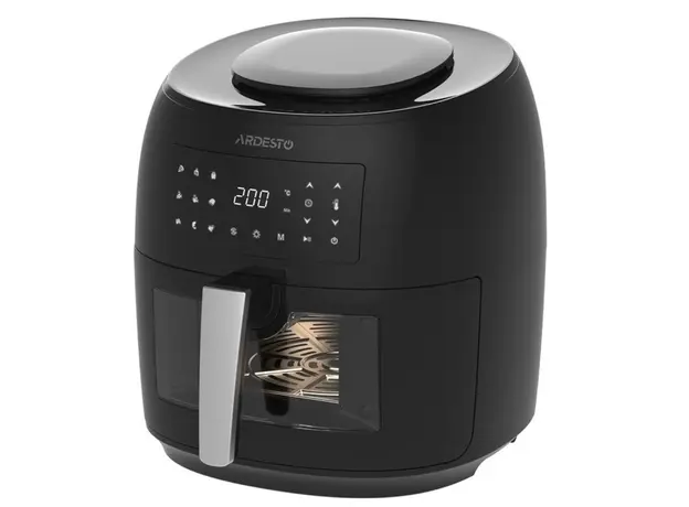 აეროგრილი ARDESTO Air fryer 1800W, bowl-7.4L, touch control, 9 auto programs, plastic, black