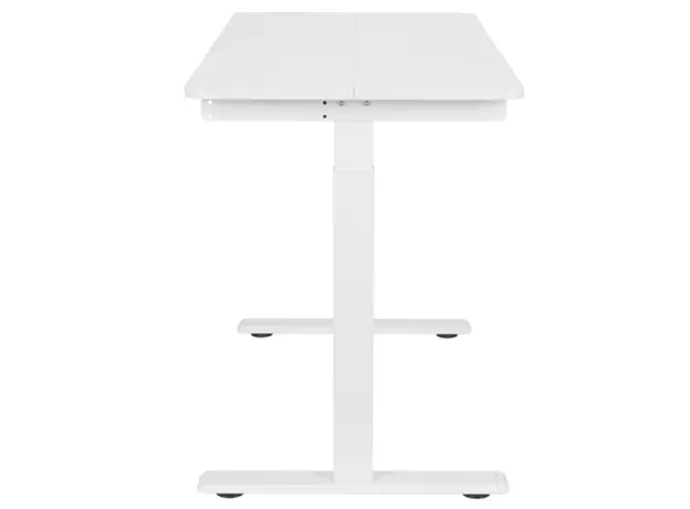 Gaming table 2E Computer Desk CE120W, height 72-120cm, manual mechanism, tabletop 120?60cm (white), metal base (white), 2 image