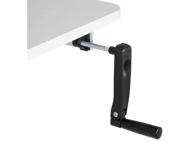 Gaming table 2E Computer Desk CE120W, height 72-120cm, manual mechanism, tabletop 120?60cm (white), metal base (white), 4 image
