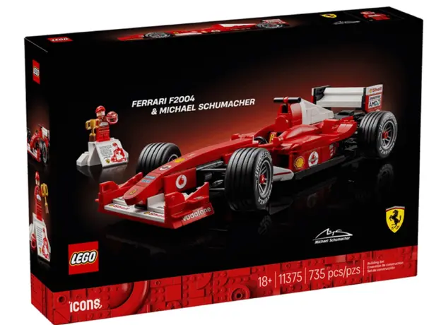 LEGO Constructor Icons Ferrari F2004 and Michael Schumacher