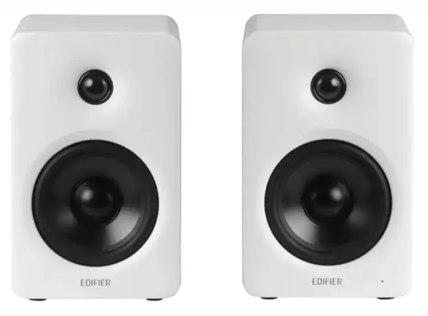 Edifier M90 Speakers, 100W, HDMI eARC, Optical, Type-C, AUX, Bluetooth, Compact Active Speaker, White