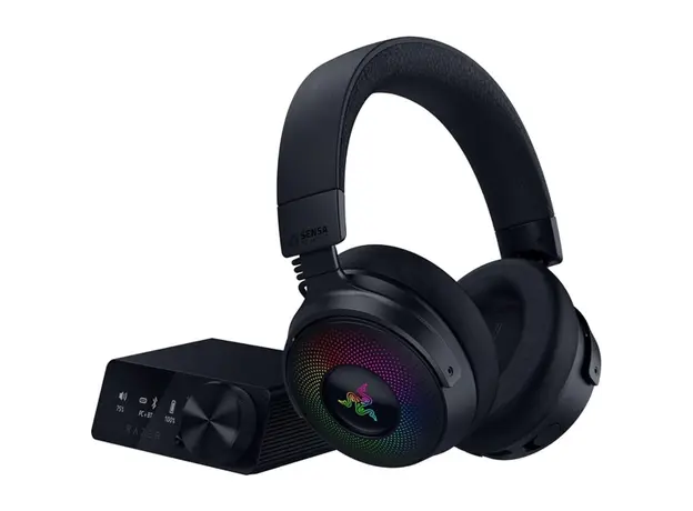 Razer Gaming Headset Kraken V4 Pro, mini-jack/USB-A/BT/WL, RGB, black, 2 image