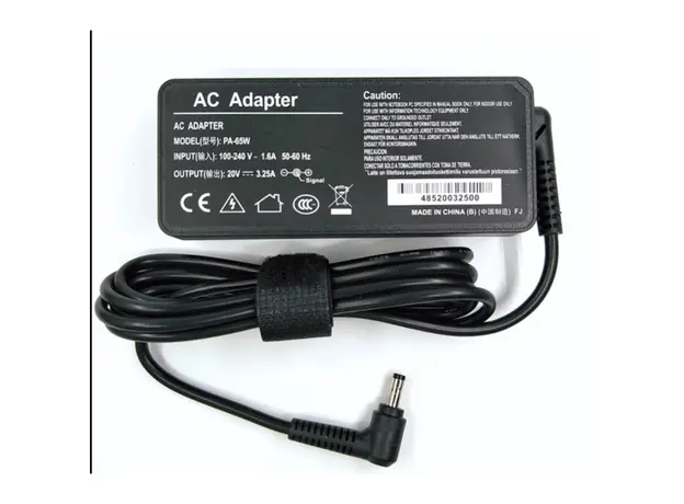 Laptop charger LENOVO ZM-65W 20V 3.25A Connector size 4.0*1.7