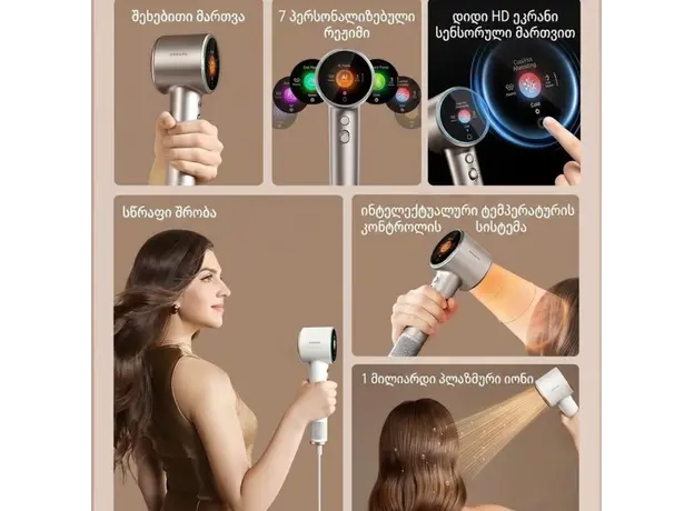 Hair dryer DREAME Grand White, 5 image