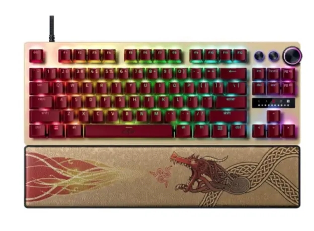 Razer Keyboard Huntsman V3 Pro TKL, 84key Analog Optical Switches, USB-A, EN, RGB, Counter-Strike 2 Ed.