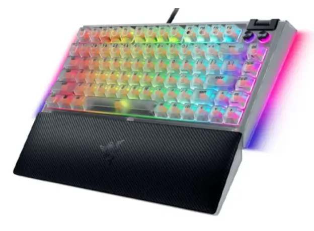 Razer Keyboard BlackWidow V4 75% RGB 83key Mechanical Tactile Switch GEN-3, USB-A, EN, Phantom White Ed., 4 image