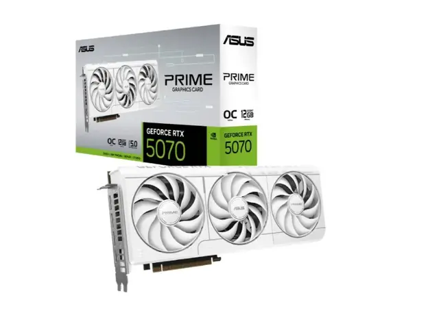 Video card Asus PRIME-RTX5070-O12G-WHITE//RTX5070, HDMI*1, DP*3, 12G, D7