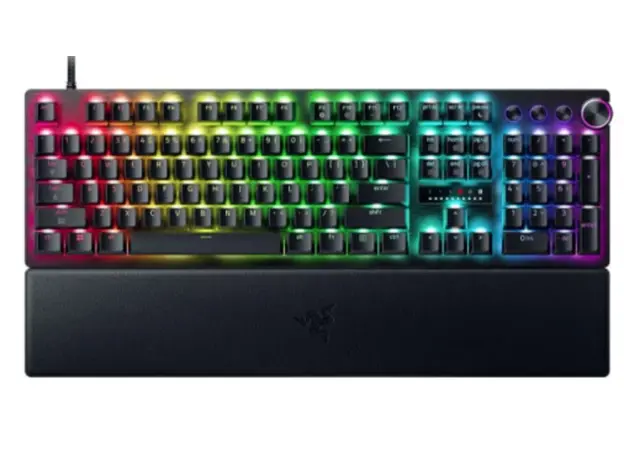 Razer Huntsman V3 Pro 8KHz Mechanical Keyboard, 104 key, Analog Optical Switch Gen-2, USB-A, EN, RGB, black