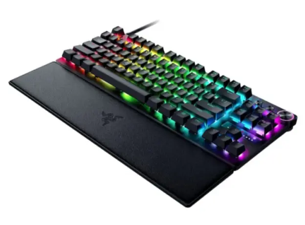 Razer Huntsman V3 Pro TKL 8KHz Mechanical Keyboard, 84 key, Analog Optical Switch Gen-2, USB-A, EN, RGB, black, 2 image