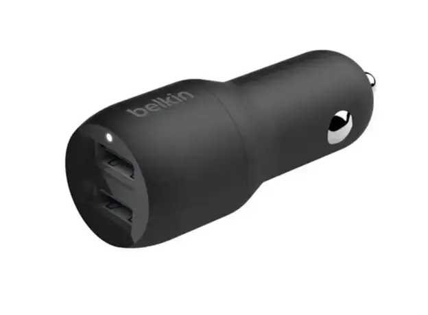 Belkin Car Charger 24W 2xUSB-A, cable USB-A > USB-C 1m, black, 4 image