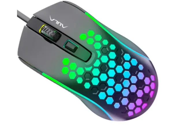 Mouse AULA S11 Ultra Lightweight Wired Gaming Mouse Black, 2 image