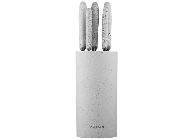 Set of spoons ARDESTO Gemini, 6pcs, stainless steel, plastic, grey 767637177955