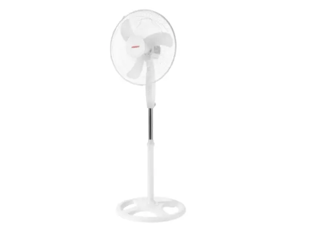 Ardesto FN-1608RW fan with mechanical control, round support, white, 3 image