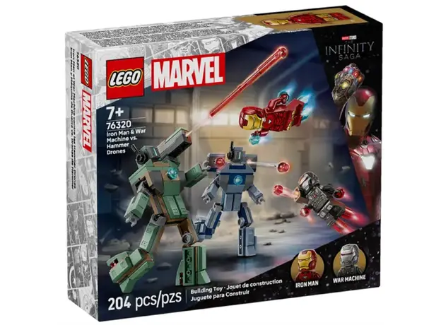 LEGO Constructor Super Heroes Iron Man & War Machine vs. Hammer Drones