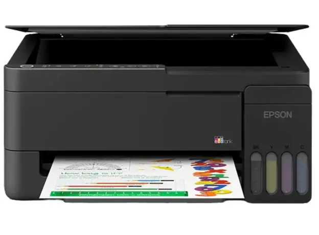 Printer Epson C11CL62413 EcoTank Home L3350, MFP, A4, USB, WIFI, Color Printer, Black