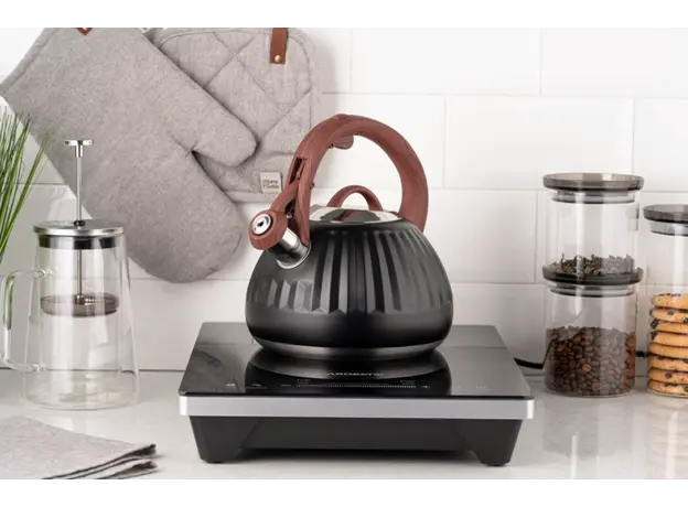 Teapot ARDESTO Gemini, 2.5l, stainless steel, black 674012410388, 4 image