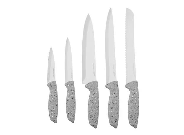 Set of spoons ARDESTO Gemini, 6pcs, stainless steel, plastic, grey 767637177955, 3 image