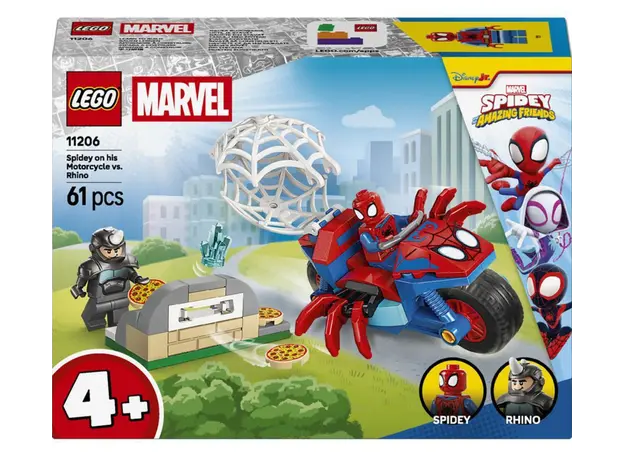 LEGO Constructor Spidey Spidey on his Motorcycle vs. Rhino