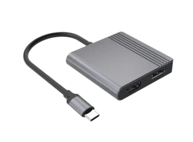 Gembird A-CM-HDMIFDPF-01 4K/60Hz USB-C to HDMI+DP Adapter, 2 image