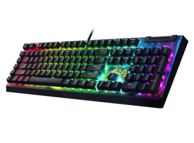 Razer BlackWidow V4 X Mechanical Keyboard, 110 key, Yellow Switch, USB-A, EN, RGB, Fortnite Edition., 3 image