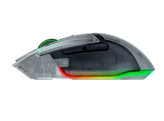 Mouse Razer Mouse Basilisk V3 Pro 35K, RGB, USB-A/WL/BT, Phantom White Ed., 3 image