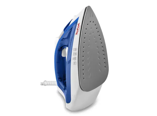 The text "უთო TEFAL FV1711E0" translates to "iron TEFAL FV1711E0" in English., 2 image