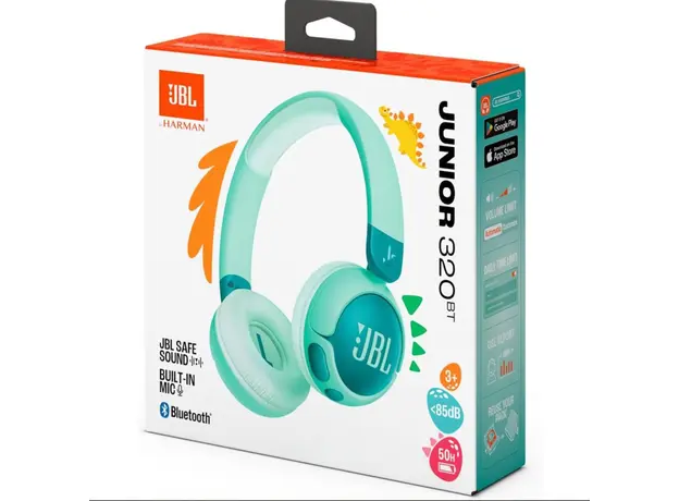 JBL Junior Bluetooth Headphones JBLJR320BTGRN, 6 image