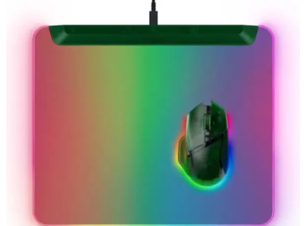 Razer Mouse Pad Firefly V2 Pro, M (360x278x4.6mm), RGB, Phantom Green Ed., 4 image