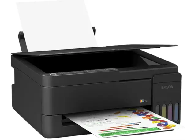 Printer Epson C11CL62413 EcoTank Home L3350, MFP, A4, USB, WIFI, Color Printer, Black, 2 image