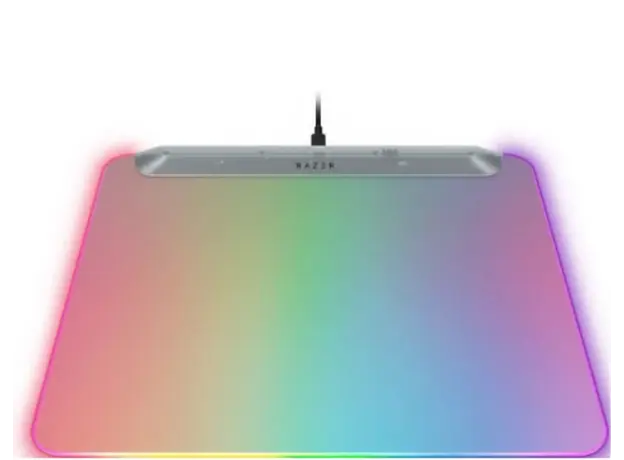 Razer Mouse Pad Firefly V2 Pro, M (360x278x4.6mm), RGB, Phantom White Ed., 4 image