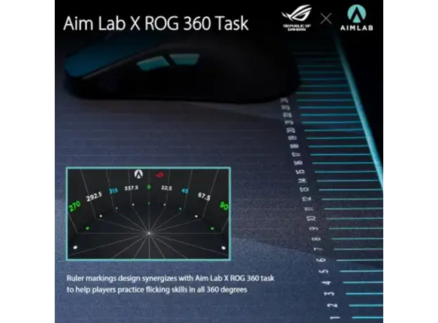ASUS Mouse Pad ROG Hone Ace Aim Lab Edition, L (508x420x3mm), black, 3 image