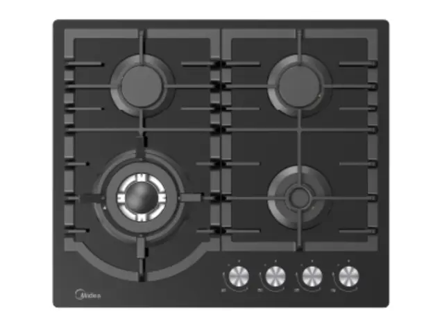 The surface of the MIDEA MG696TGB stovetop