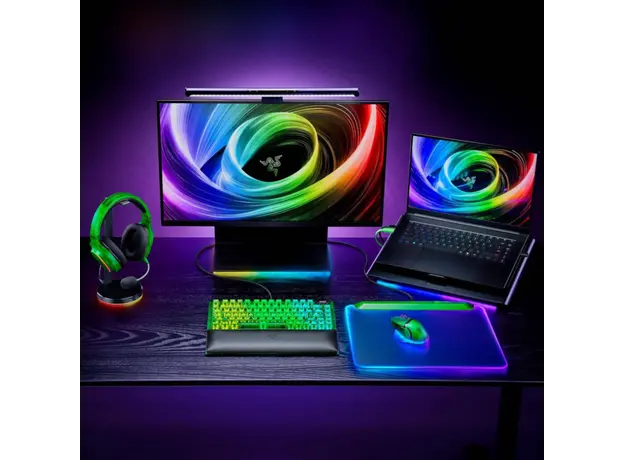 Razer Mouse Basilisk V3 Pro 35K, RGB, USB-A/WL/BT, Phantom Green Ed., 4 image
