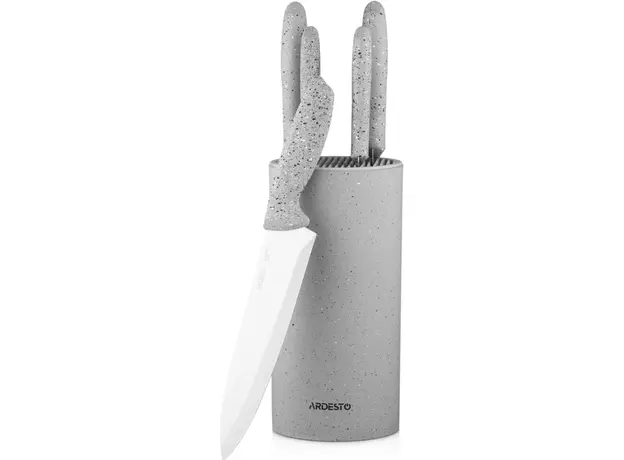 Set of spoons ARDESTO Gemini, 6pcs, stainless steel, plastic, grey 767637177955, 2 image