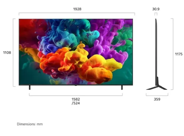 TV LG 86QNED85B6B.AMCN QNED evo AI QNED85 Mini LED 4K Smart TV 2026, 2 image