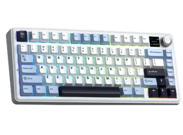 Keyboard AULA F75MAX Gasket Wireless Mechanical Keyboard White/Blue/Purple (Reaper Switch), 3 image