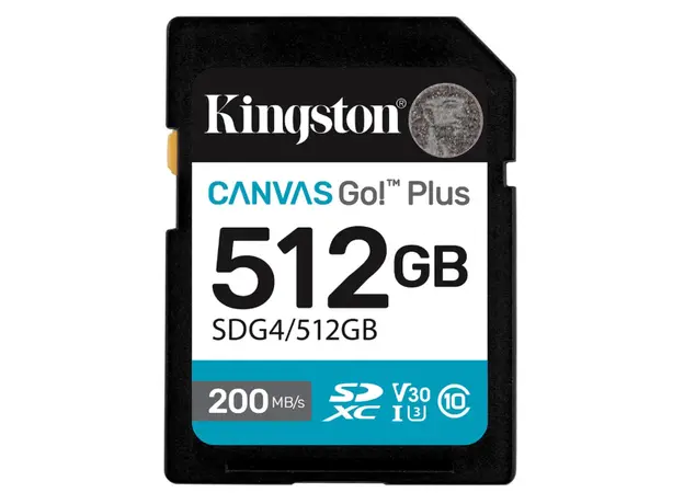 Flash memory card Kingston Canvas Go Plus 512GB SD Card