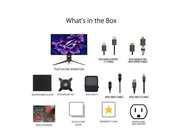 Asus ROG Swift OLED PG27UCDM QD-OLED 27 3840 x 2160 240Hz 0.03ms, 10 image