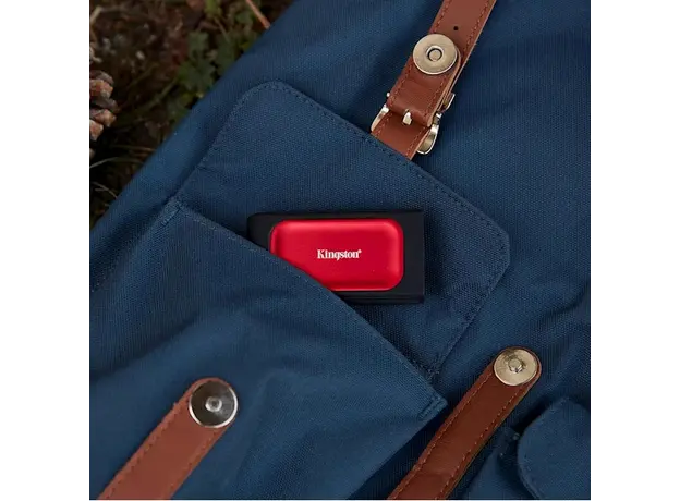 External hard drive Kingston SXS1000R/2000G, 2TB, External SSD, USB 3.2, Red, 4 image