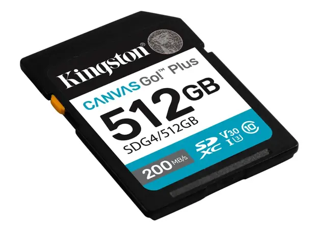 Flash memory card Kingston Canvas Go Plus 512GB SD Card, 2 image