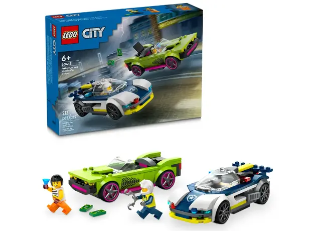 LEGO LEGO Constructor CITY POLICE CAR AND MUSCLE CAR CHASE