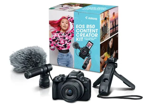 Canon EOS R50 RF-S 18-45 Creator Kit Black, 8 image