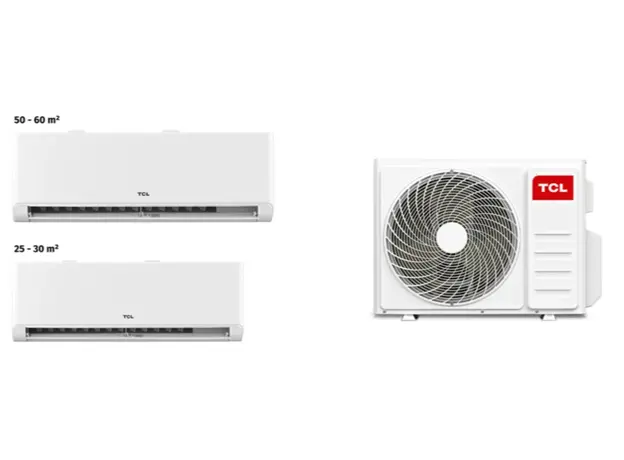 Air conditioner TCL MULTI SPLIT FMA-18I2HD/DVO OUTDOOR + FMA-09CHSD/TPH11I + FMA-18CHSD/TPH11I (70-90m2) Inverter R32