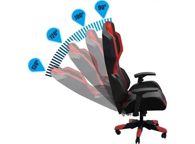 E-Blue Auroza Gaming Chair - RED EEC410BRAA-IA, 3 image
