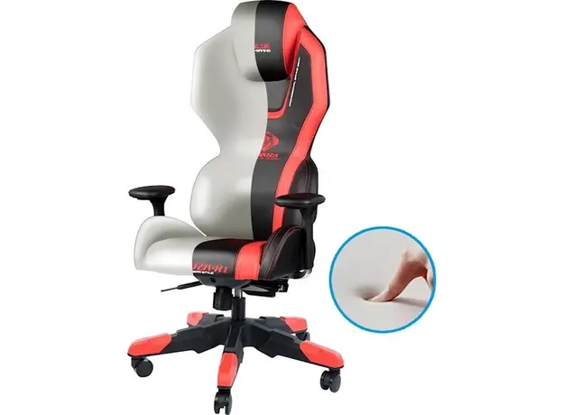 E-Blue Auroza Gaming Chair - RED EEC410BRAA-IA, 4 image