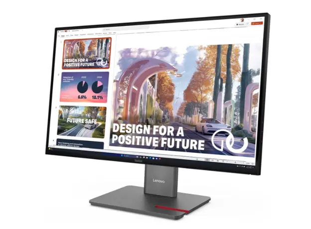 Monitor Lenovo ThinkVision P27QD-40 27" IPS QHD 2560x1440 4ms 120Hz Raven Black, 2 image