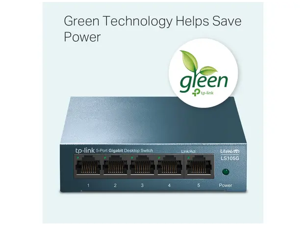 Switch TP-link LS105G 5-Port 10/100/1000Mbps Desktop Network Switch, 2 image