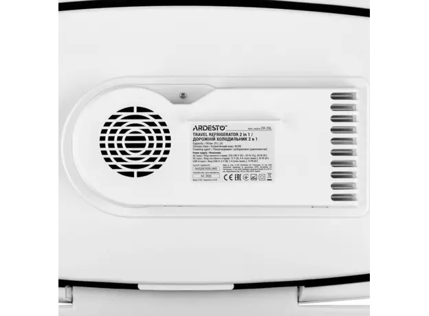 Passenger refrigerator ARDESTO travel refrigerator, 2in1, 25l, 220/12V, heating 55°C, cooling 18-20°C, USB port, 4.8kg, light green, 6 image