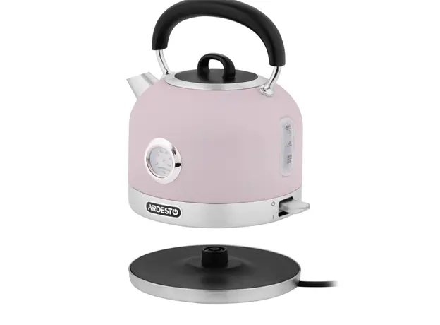Electric kettle ARDESTO Toaster Lilac Dream, 800W, metal, 2 slots, purple+silver, 3 image