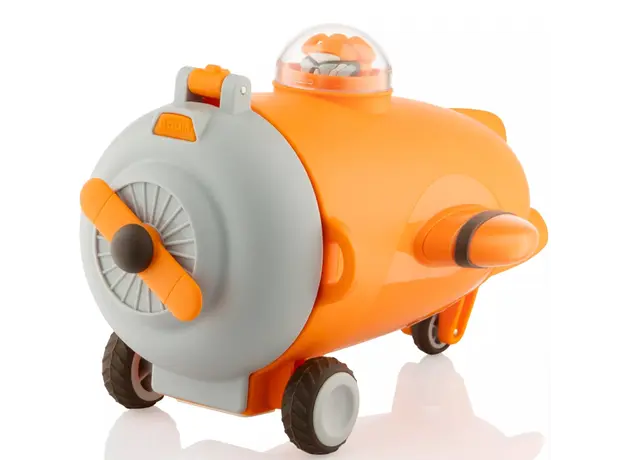 Water bottle Ardesto Bottle Plane 550ml, plastic, orange, 2 image